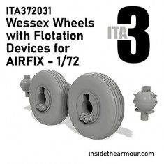 1/72 Westland Wessex Wheels with Flotation Devices for Airfix kit