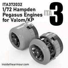 1/72 Hampden Pegasus Engines with Separate Cowls for Valom/ Kovozavody Prostejov kits