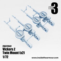 1/72 2x RAF Twin Mount Vickers K with Ring and Reflex Sights
