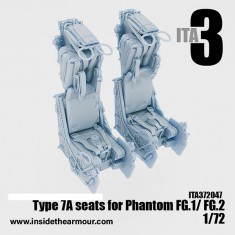 1/72 Martin Baker Type 7A Seats for FG.1 FG,2 British Phantoms (2pcs)