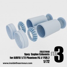 1/72 Phantom FG.1 FGR.2 Spey Engine Exhausts for Airfix kit
