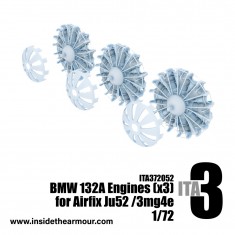 1/72 Ju 52/3mg4e BMW 132A Engines for Airfix kit (3pcs, 3D Printed)