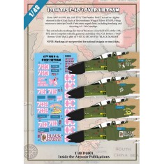 Decals for 1/48 13th TFS F-4D's Over Vietnam