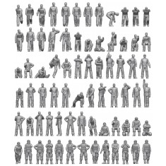 1/200 Imperial Japanese Navy Carrier Personel & Pilots (74 figures)