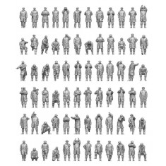 1/350 WWII Royal Navy Warships 72 Figures