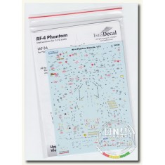 Decals for 1/72 RF-4 Phantom Stencils for Camouflaged Aircraft