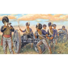 1/72 British Artillery in Napoleonic Wars (16 Figures with Guns)