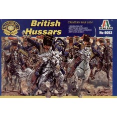 1/72 British Hussars in Crimean War 1854 (12 Figures+12 Horses)