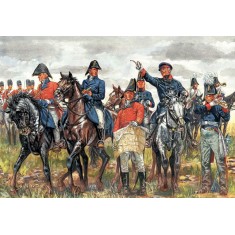 1/72 Waterloo British and Prussian Allied General Staff (18 Figures+16 Horses)