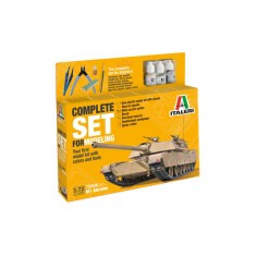 1/72 M1 Abrams Complete Set For Modeling  (kit, 3x 7ml acrylic paint & tools)
