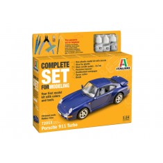 1/24 Porsche 911 Complete Set Starter kit with Glue, Paints. Etc
