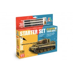 1/56 Pz. kpfw. VI Tiger I Ausf.E Starter Set (kit, glue, 3 acrylic markers)