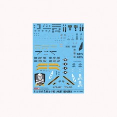 Decals for 1/72 McDonnell Douglas F/A-18F VFA-103 Jolly Rogers