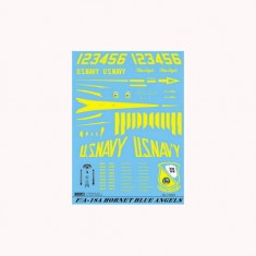 Decals for 1/72 McDonnell Douglas F/A-18A Blue Angels