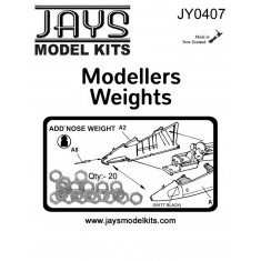 Brass Modelling Weights (20 nuts)