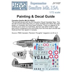 1/72 Seafire Mk.15A Decal for PR434 No.833 Sqn Royal Canadian/French Navy
