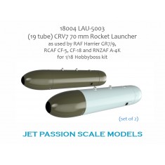 1/18 RAF Harrier GR7/9 LAU-5003 (19-tube) CRV7 Rocket Launcher (2pcs) for HobbyBoss kit