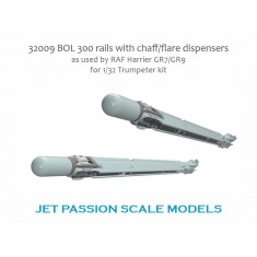 1/32 RAF Harrier Gr7/Gr9 Bol 300 Rails w/Chaff/Flare Dispensers Set for Trumpeter kits