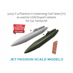 1/32 McDonnell Douglas F-4 Phantom II Underwing Fuel Tanks for Tamiya kits