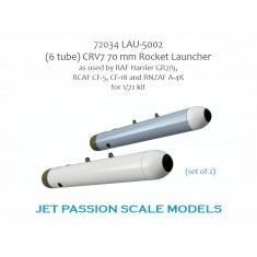 1/72 LAU-5002 (6 Tube) CRV7 70mm Rocket Launcher for RAF Harrier GR7/9 RNZAF A-4K