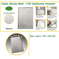Jumbo Silicone Mold for 1/35 Cobblestone Pavement