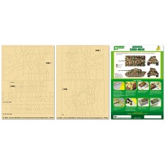 Airbrush Camo-Mask for 1/35 King Tiger (Porsche Turret) Camouflage Scheme 1