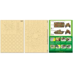 Airbrush Camo-Mask for 1/35 German Panther Camouflage Scheme 2
