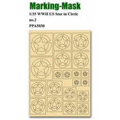 Marking Mask for 1/35 WWII US Star in Circle No.2