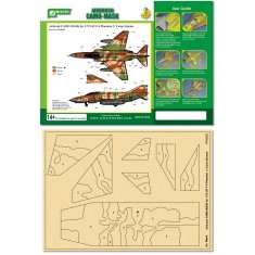 Airbrush Camo-Mask for 1/72 IAF F-4 Phantom II Camouflage Scheme