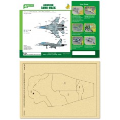 Airbrush Camo-Mask for 1/48 SU-27 FLANKER Camo 1