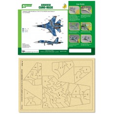 Airbrush Camo-Mask for 1/72 SU-27 FLANKER Camo 4