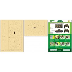 Airbrush Camo-Mask for 1/35 AMX-30B Camouflage Scheme