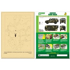 Airbrush Camo-Mask for 1/35 Russian Armoured Vehicle "Tiger" Camouflage Scheme