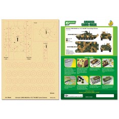 Airbrush Camo-Mask for 1/72 T-90 MBT Camo Scheme