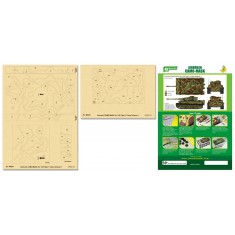 Airbrush Camo-Mask for 1/48 Tiger 1 Camo Scheme 1