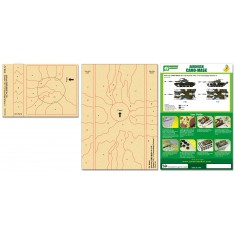 Airbrush Camo-Mask for 1/35 Russian T-62 / T-72 Camouflage Scheme 2