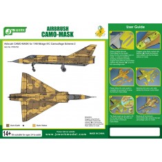 Airbrush Camo-Mask for 1/48 Dassault Mirage IIIC Camouflage Scheme 2
