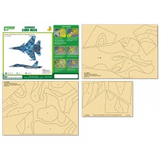 Airbrush Camo-Mask for 1/48 Sukhoi Su-33 Flanker D Camouflage Scheme