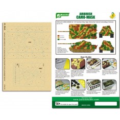 Airbrush CAMO-MASK for 1/72 King Tiger (Henschel Turret) Camouflage Scheme