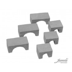 1/120, 1/160 Water Passage Small+Medium, Bricks Grey, 6+6x