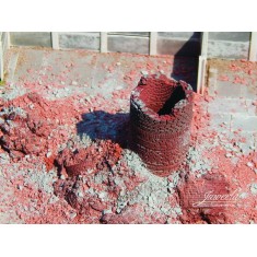 1/120-1/160 Industrial Chimney Under Demolition