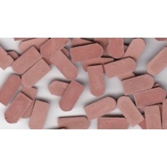 1/35, 1/32 Roof Tiles Flat Bricks Round Style - Medium Brick-Red (Ceramic) 1500pcs