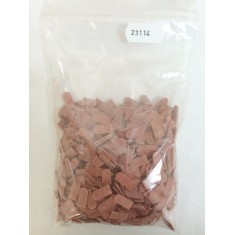 1/35, 1/32 Roof Tiles Flat Bricks Round Style - Dark Brick-Red (Ceramic) 1000pcs