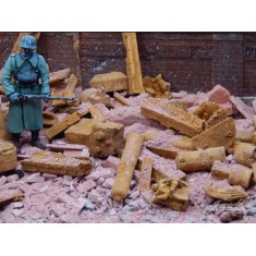 1/35, 1/32 Rusty Scrap Metal - Industry (Ceramic) app. 70g