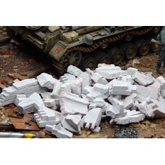 1/35, 1/32 Grey Rubble/Debris app. 200g