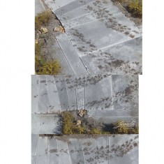 1/32, 1/35 Trapezoidal Concrete Panels (small/diagonal 12+12x)