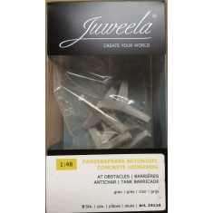 1/48, 1/45 Concrete Hedgehogs - Grey (5pcs)