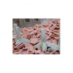 1/45 1/50 Debris Brick-Red (75g)