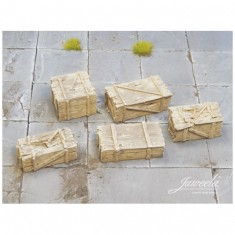 1/45 1/50 Old Wood Boxes #Large #Light (10pcs)