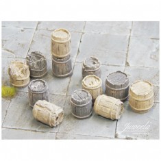 1/45 1/50 Old Wood Barrels #Light (6pcs) #Dark (6pcs)